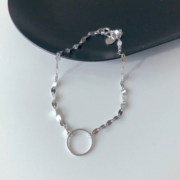 Silver Karma Circle Bracelet - Picture 2 of 5